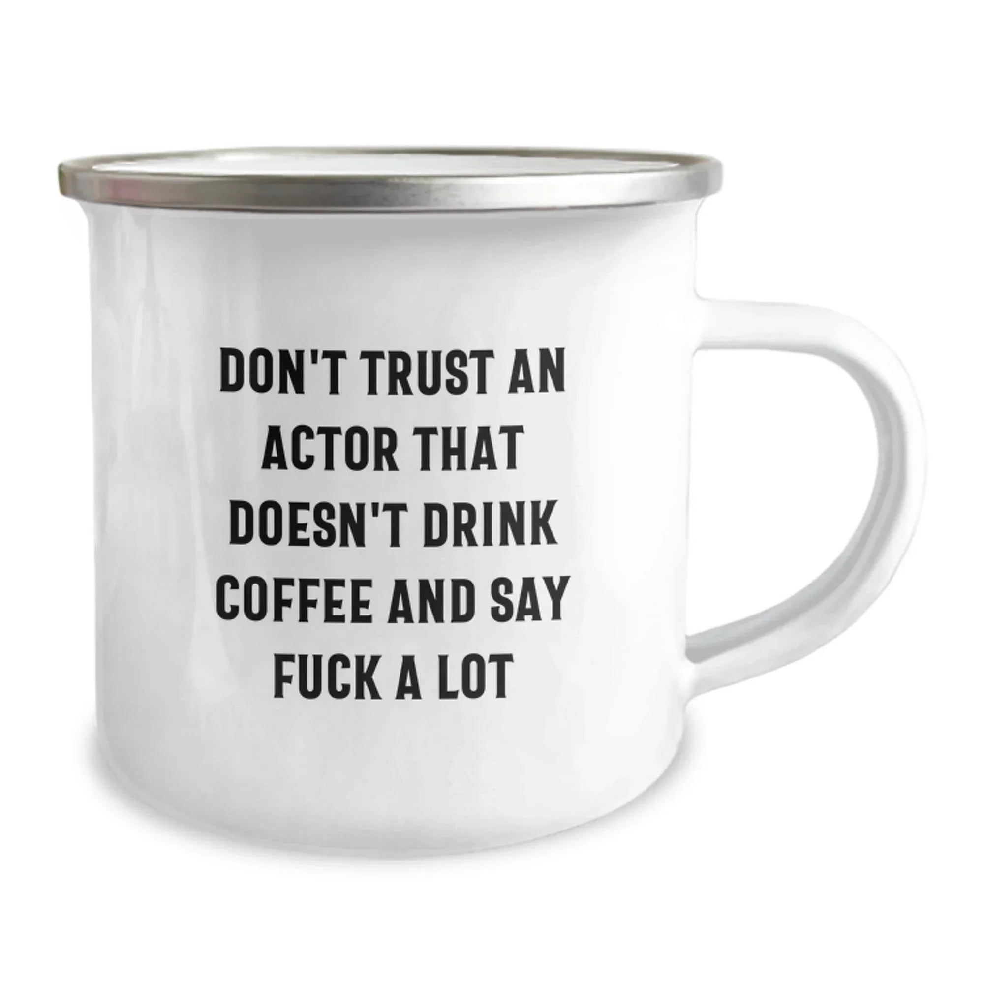 Funny Actor Gifts from Friends - Don't Trust Actor Without Coffee Christmas Unique Gifts for Actor