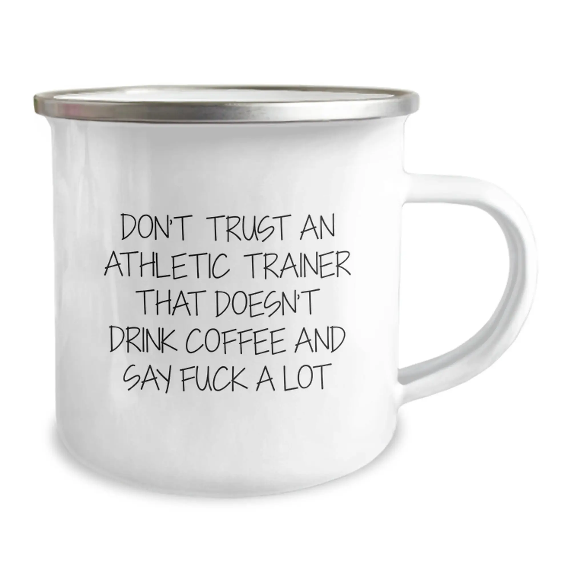 Funny Athletic Trainer Gifts from Men to Friends - Don't Trust An Athletic Trainer That Doesn't Drink Coffee And Say 'F--k A Lot' - Unique Graduation Gifts for Athletic Trainers - Image 2