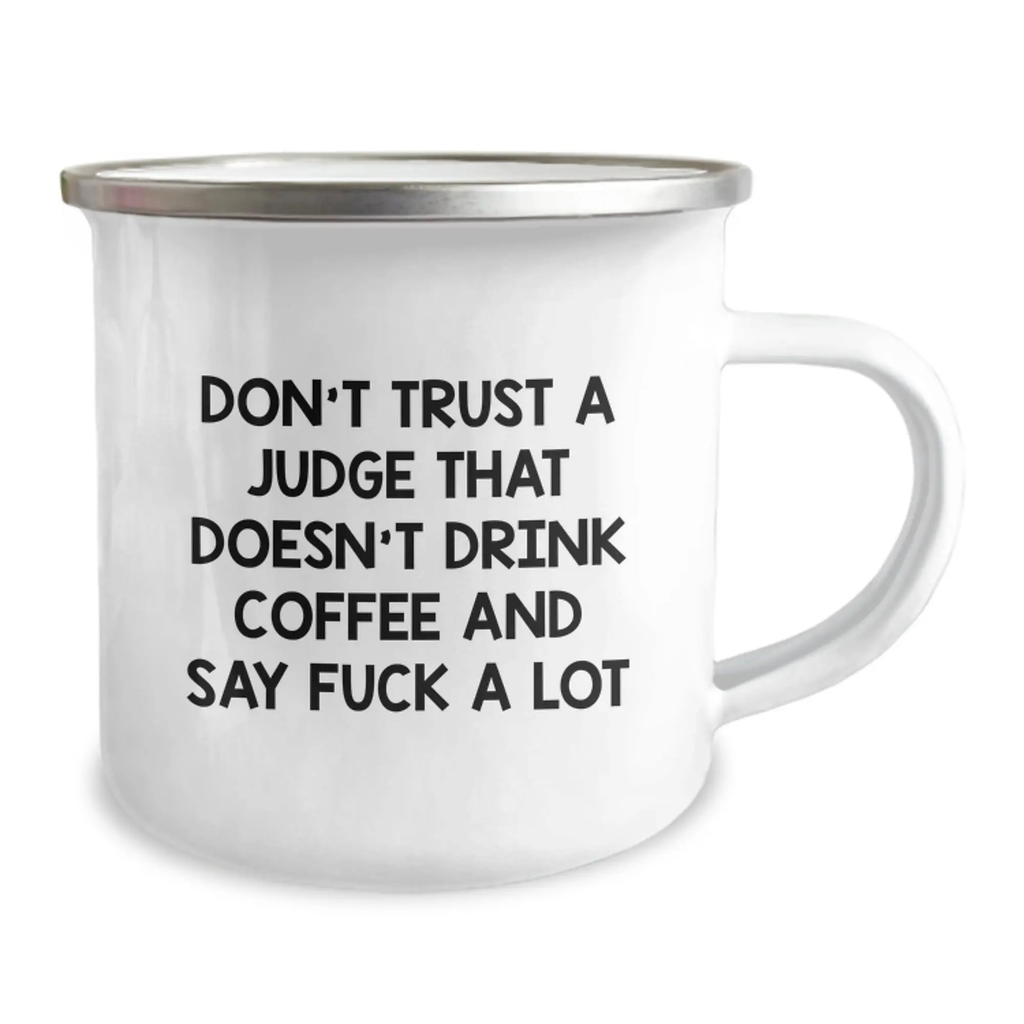 Judge Keepsake Camping Mug for Him Birthday Gift with Coffee Humor and - Image 2