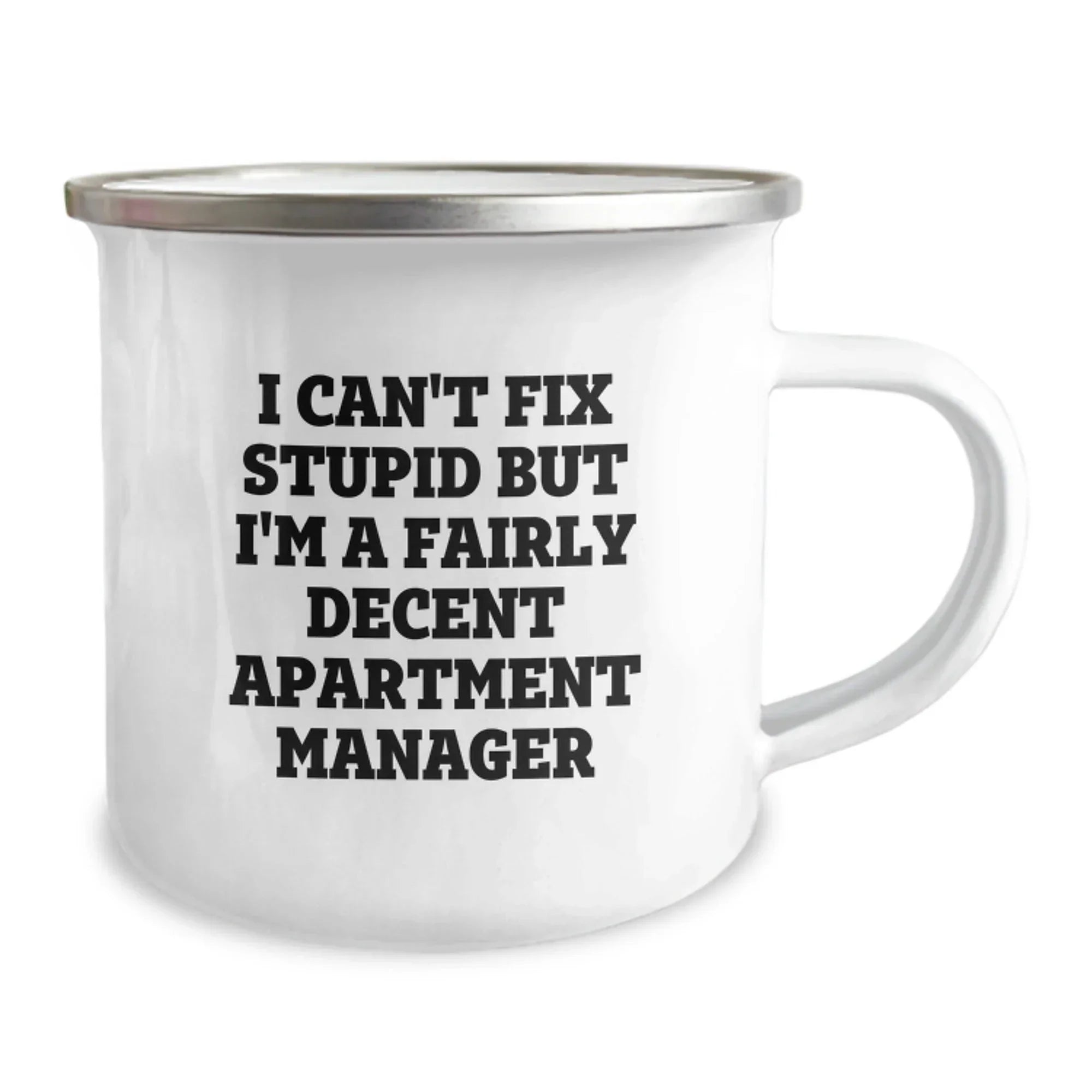 Funny Inspirational Gifts from Men for Apartment Manager Camping Mug Christmas Unique