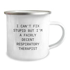 Funny Respiratory Therapist Gifts from Friends for Men - I'm A Fairly Decent Respiratory Therapist Christmas Unique Mug