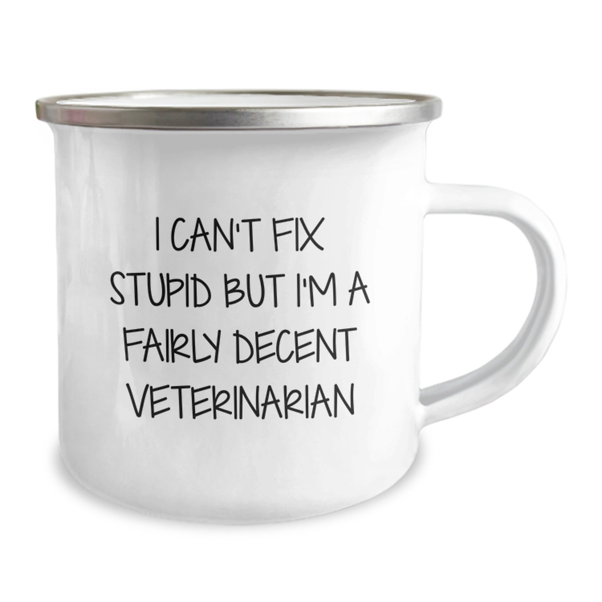 Funny Veterinarian Gifts from Men to Men - I Can't Fix Stupid but I'm A Fairly Decent Veterinarian Christmas Unique Mugs