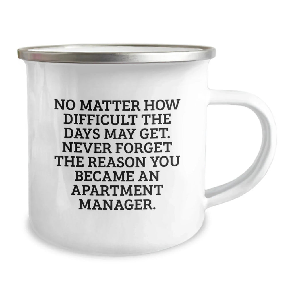 Funny Inspirational Gifts from Men to Apartment Manager Christmas Unique Mugs - Never Forget Reason Became