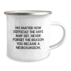 Gifts from Friends for the Dedicated Neurosurgeon - Inspirational Camping Mug