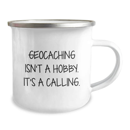 Geocaching Enthusiast Gifts from Family for Men, Funny Geocaching Isn't A Hobby. It's A Calling. Camping Mug for Christmas - Image 2