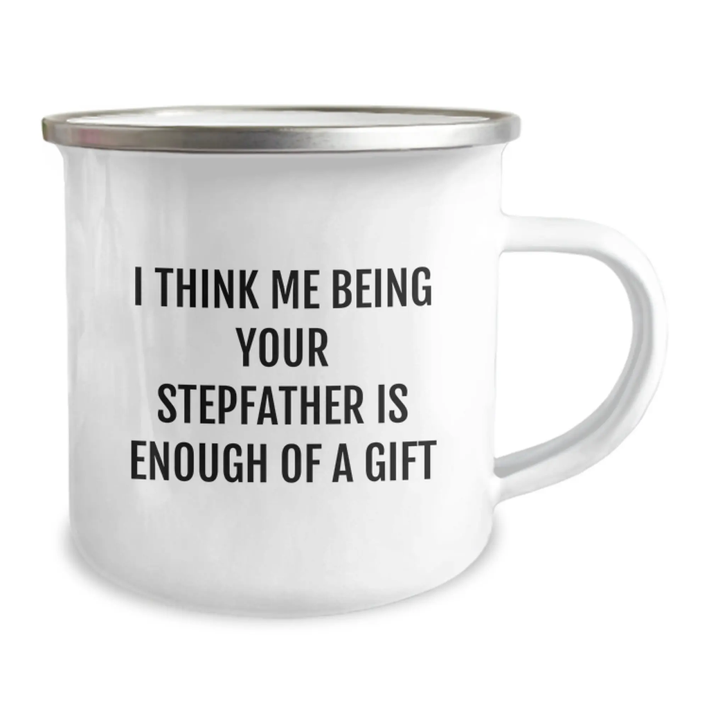 Stepfather Keepsake Camping Mug Birthday Gift for Him Heartwarming Quote - Image 2