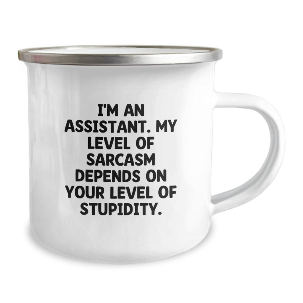 Assistant Camping Mug Gift for Him - Sarcastic Quote Keepsake - Image 2