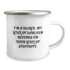Funny Dealer Gifts for Men - Camping Mug with Inspirational Sarcasm Quote, Gifts from Friends to Family, Christmas Unique Presents