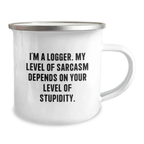 Funny Logger Gifts from Men, Unique Camping Mug for Friends and Family, Valentine's Unique Gifts for Logger Enthusiasts - Image 2