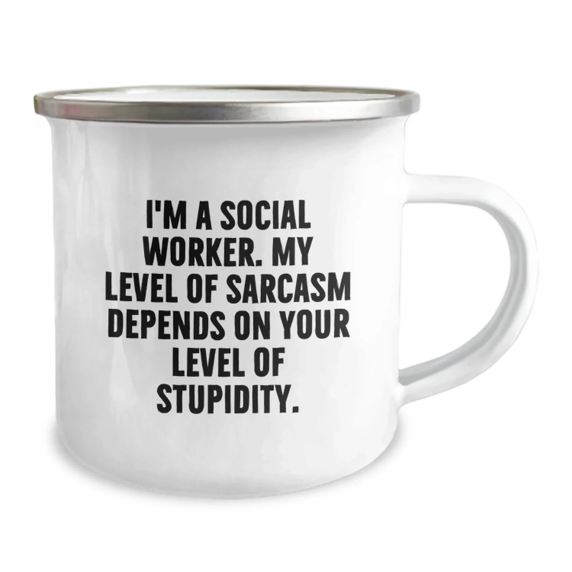 Funny Social Worker Gifts, I'm A Social Worker, Camping Mug for Christmas Unique Gifts from Friends, Coworkers, Family