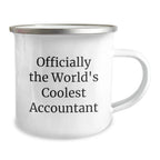 Funny Accountant Gifts from Friends Christmas Unique Mugs for Accountants, Officially The Worlds Coolest Accountant