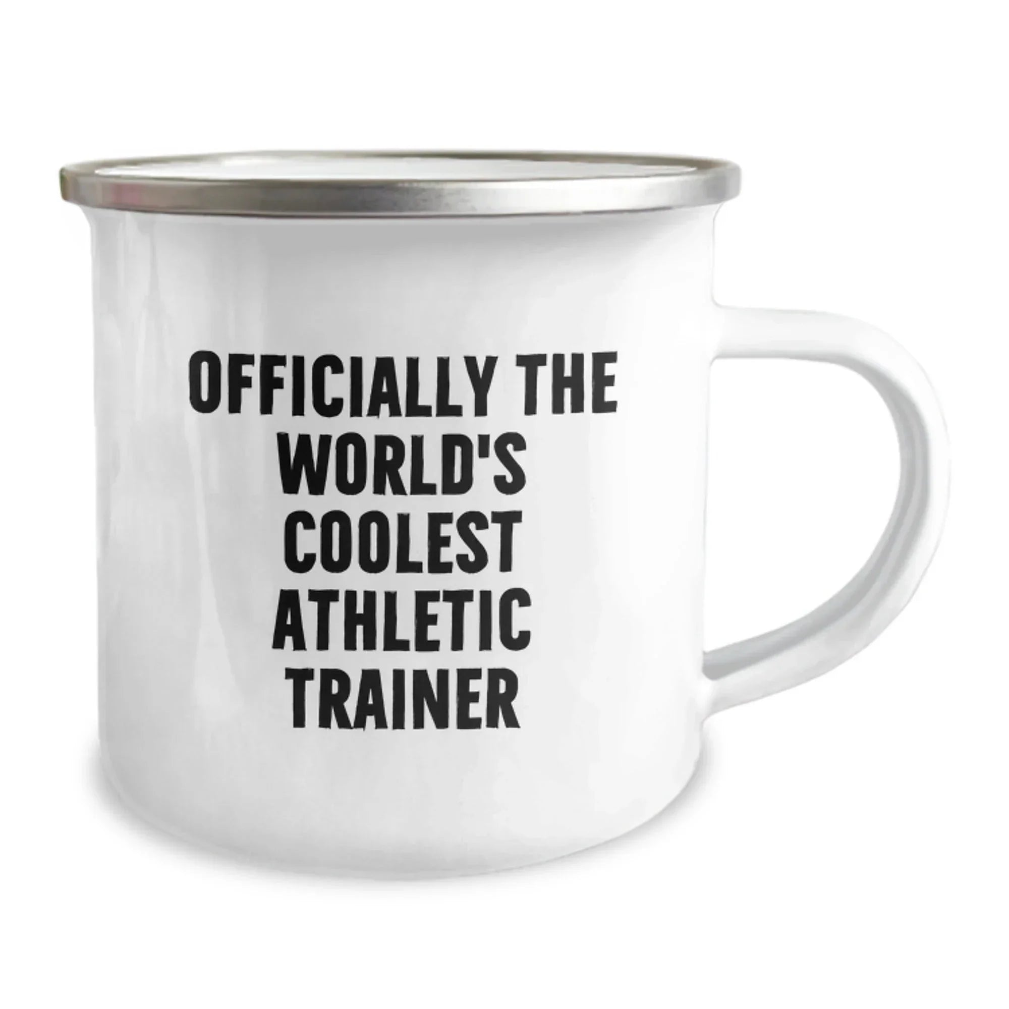 Funny Athletic Trainer Gifts from Friends - Officially The World's Coolest Athletic Trainer Camping Mug for Men, Unique Christmas Unique Gifts