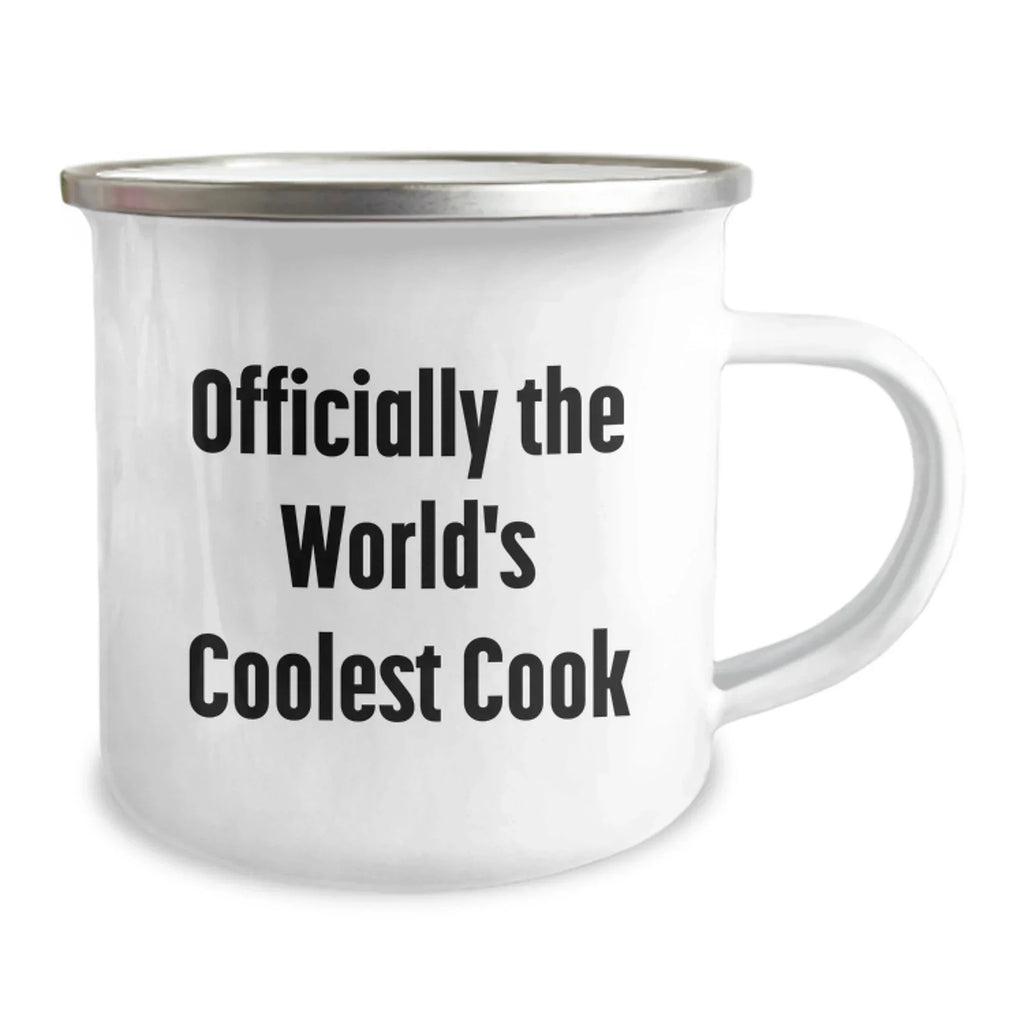 Funny Quotes for Cook, Camping Mug Gift Ideas for Men, Unique Christmas Unique Gifts from Family, Officially The World's Coolest Cook