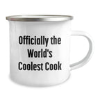 Funny Quotes for Cook, Camping Mug Gift Ideas for Men, Unique Christmas Unique Gifts from Family, Officially The World's Coolest Cook