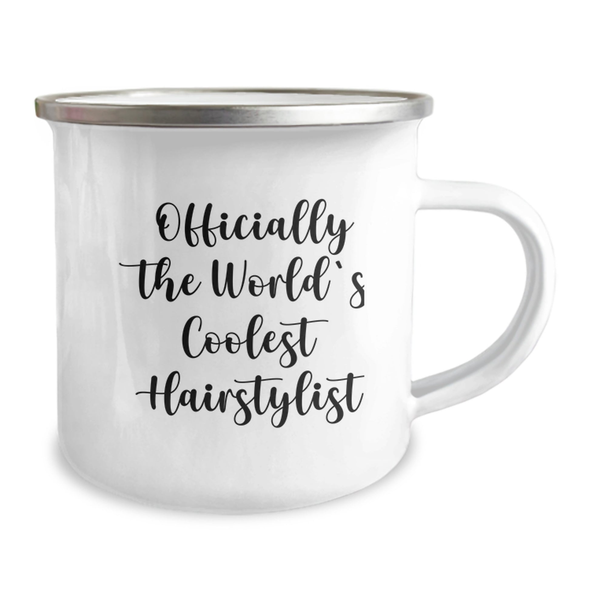 Hairstylist Camping Mug Gifts from Men for Officially The World's Coolest Hairstylist, Funny Graduation Unique Gifts for Hairstylist - Image 2