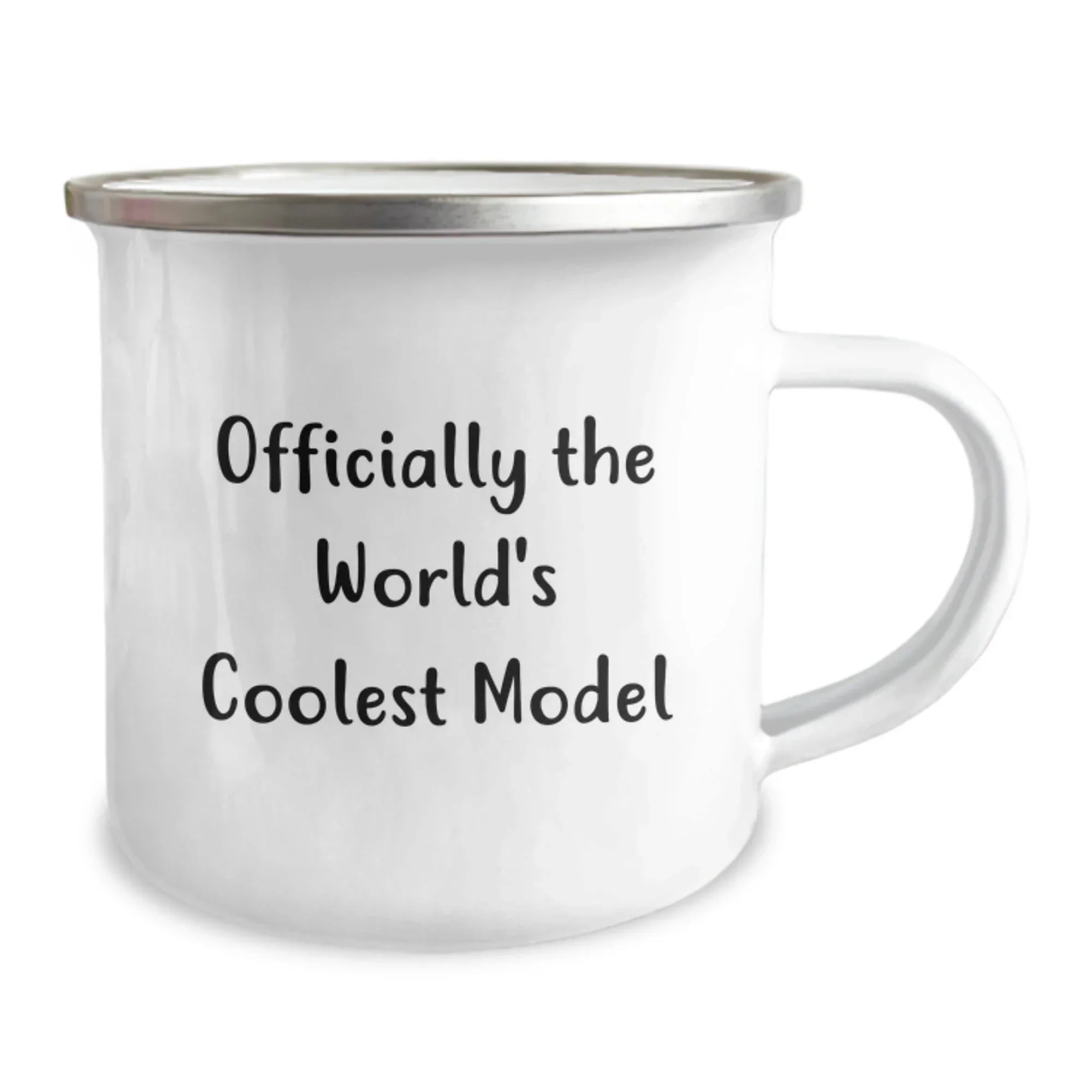 Funny Model Gifts for Her - 'Officially The World's Coolest Model' Camping Mug, Christmas Unique Gifts from Friends or Family