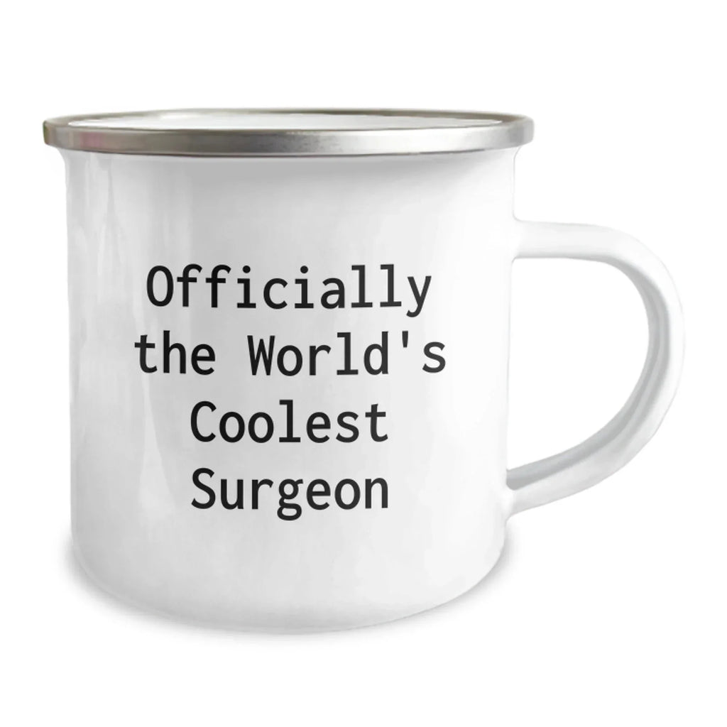 Funny Gifts from Friends for the World's Coolest Surgeon, Christmas Unique Gifts, Stainless Steel Camping Mug