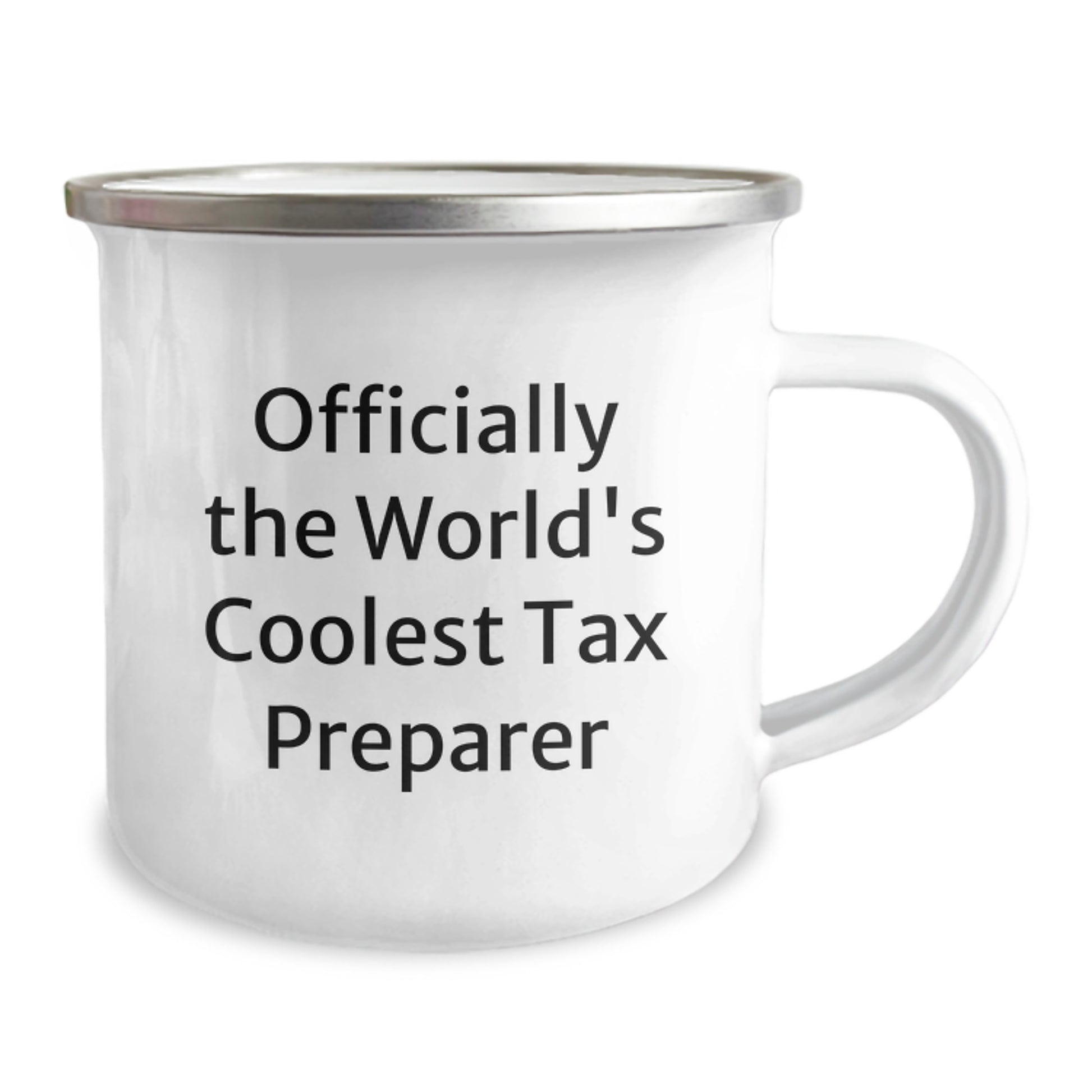 Funny Tax Preparer Gifts from Family for Men Unique Camping Mugs Officially The World's Coolest Tax Preparer - Image 2