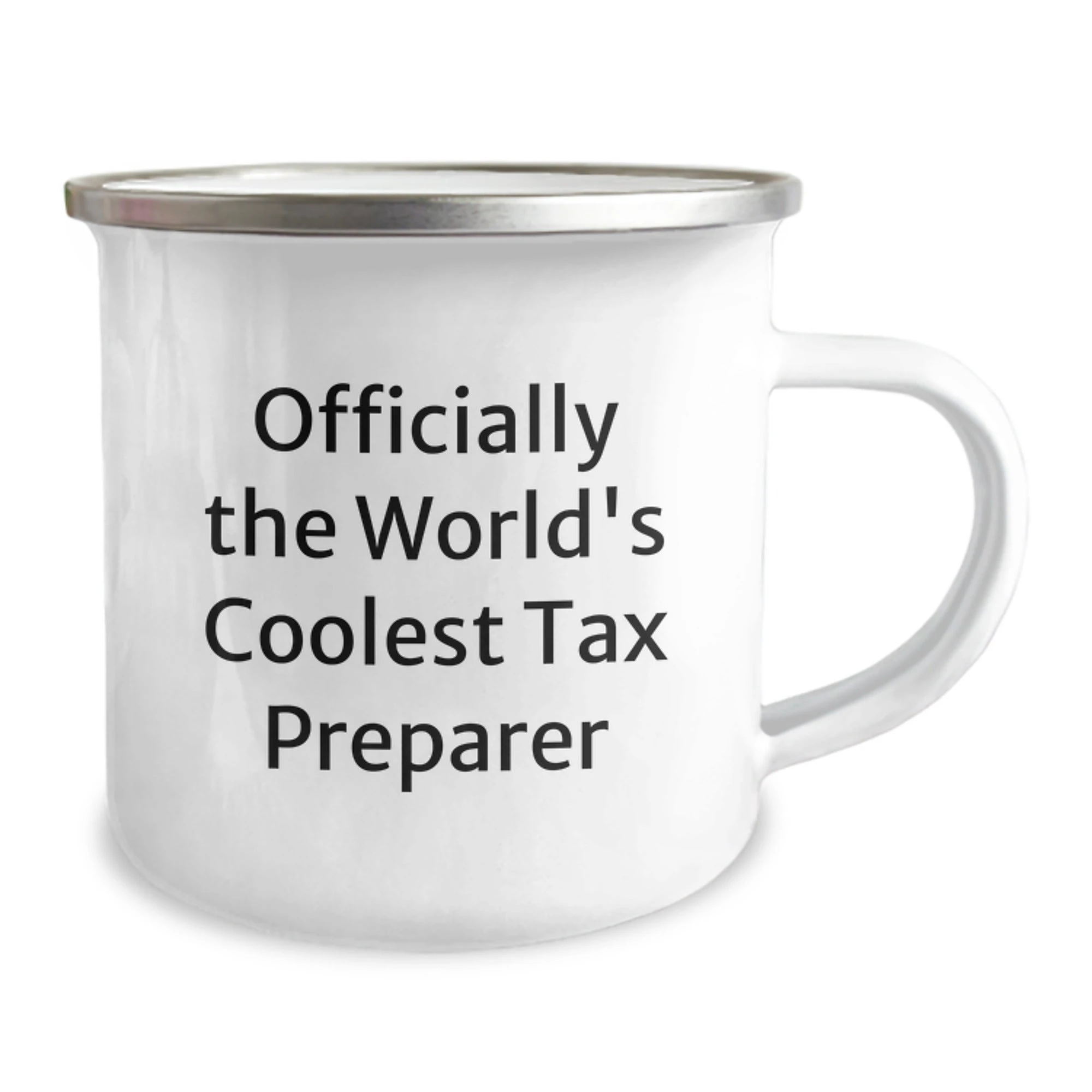 Funny Tax Preparer Gifts from Family for Men Unique Camping Mugs Officially The World's Coolest Tax Preparer