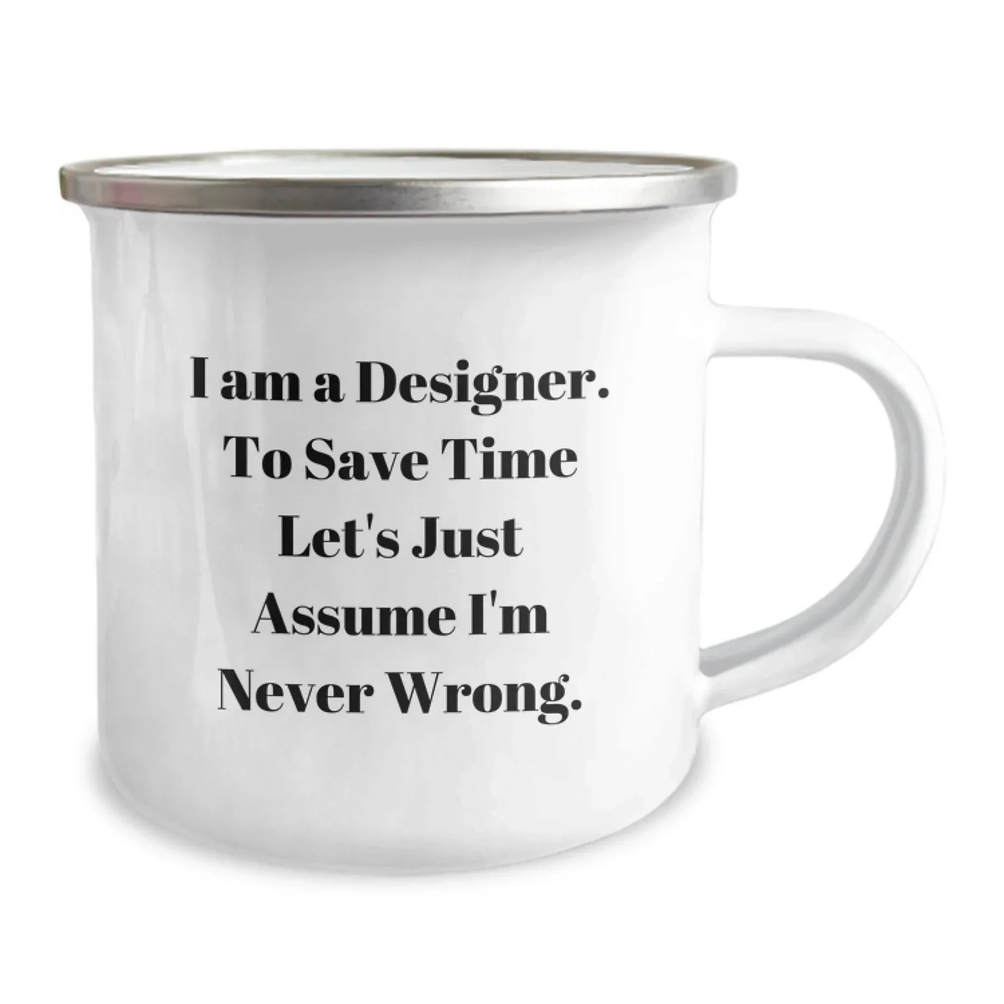 Funny Designer Gifts for Him - Unique Camping Mug from Friends - Perfect for Designer Men - Christmas Unique Gifts