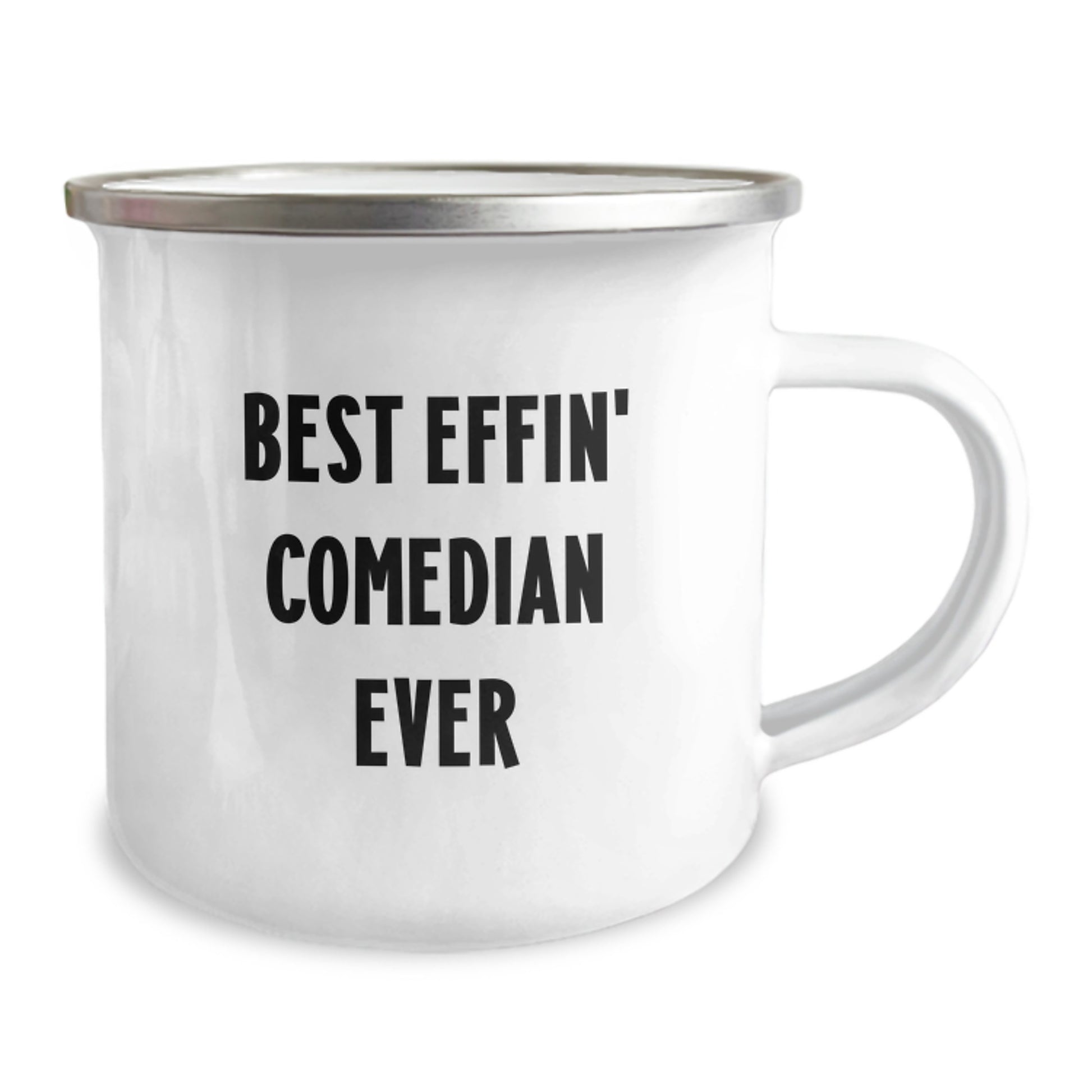 Funny Comedian Gifts from Friends for Comedian, Best Effin' Comedian Ever Camping Mug, Christmas Unique Gifts - Image 2