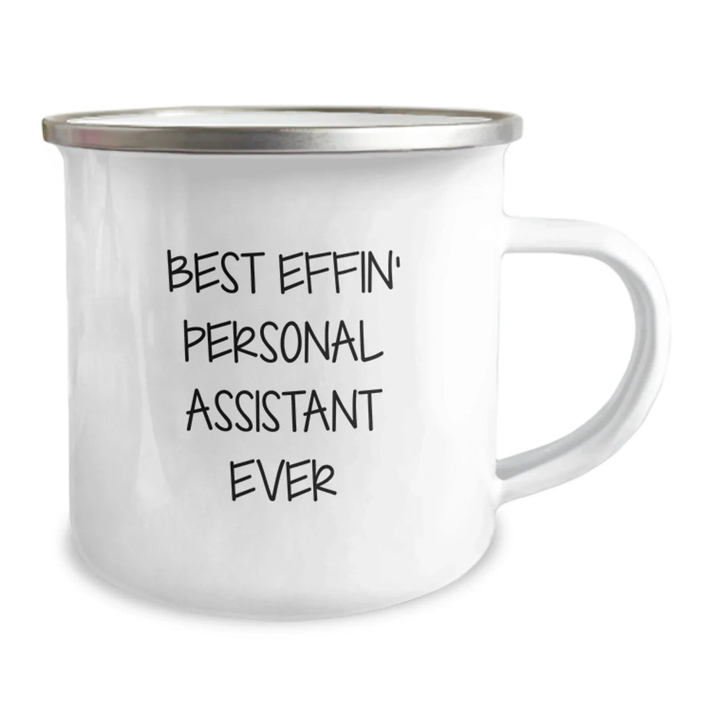 Funny Personal Assistant Gifts from Friends for Men Women Coworkers Family Best Effin' Camping Mug