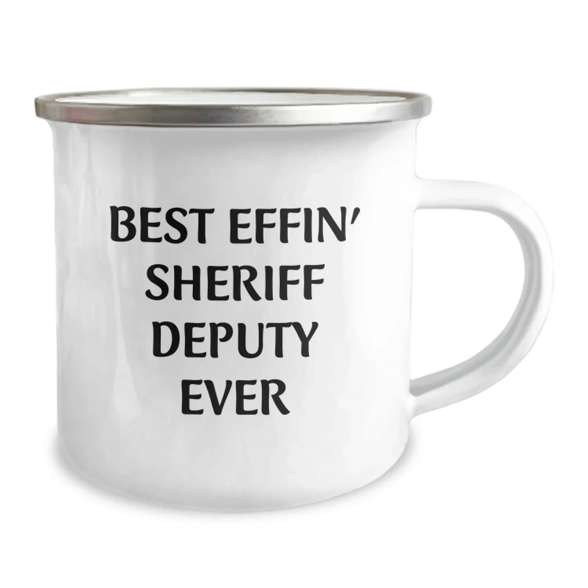 Funny Sheriff Deputy Gifts for Men - Best Effin' Ever Camping Mug, Unique Christmas Unique Gifts from Friends