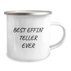 Funny Gifts for Teller Enthusiasts, Best Effin' Teller Ever Camping Mug, Unique Christmas Unique Gifts from Friends to Family