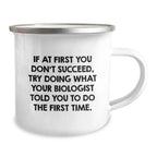 Funny Biologist Gifts from Friends for Men on Christmas Unique Ideas Camping Mug