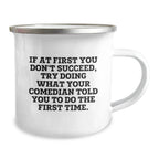 Funny Comedian Christmas Camping Mug Gifts from Friends to Comedian Men, Comedian Lover Mug for Comedian