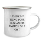 Funny Husband Camping Mug Gifts from Men, Wife to Husband, Husband Graduation Unique Gifts - Image 2