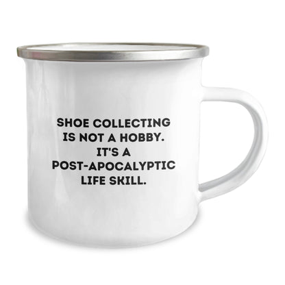 Shoe Collecting Gifts for Men - 'Shoe Collecting Is Not A Hobby...' Camping Mug for Graduation, Funny and Inspirational - Image 2