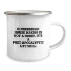 Gingerbread House Making Gifts, Funny Camping Mug, Gifts from Friends, Gifts for Gingerbread House Making Enthusiasts, Perfect Graduation Unique Gifts for Men and Women