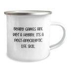 Funny Board Games Lovers Gifts from Friends, Camping Mug for Board Games Enthusiasts, Graduation Unique Gifts for Him or Her, Gifts for Men, Women, and Friends, Inspirational Quote