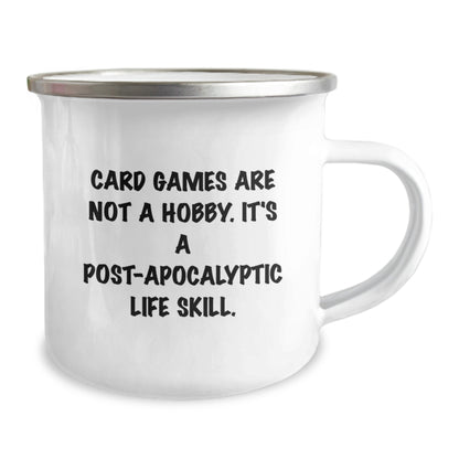 Funny Card Games Camping Mug, Gifts from Family to Card Games Enthusiasts, for Men or Women, Unique Graduation Gifts - Image 2