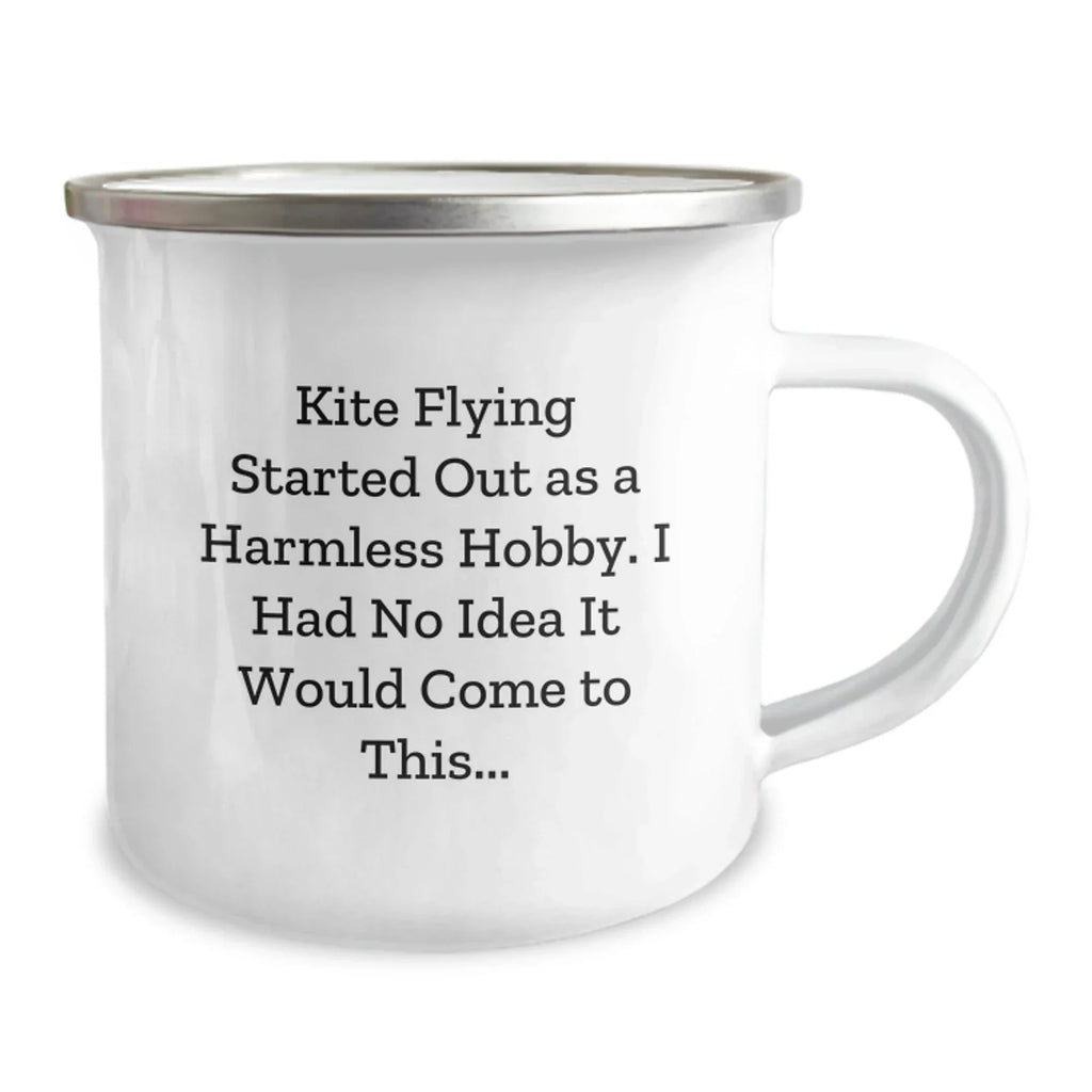 Funny Kite Flying Gifts for Friends and Family, Unique Camping Mug for Kite Enthusiasts, Christmas Unique Gifts from Men to Kite Flying Lovers