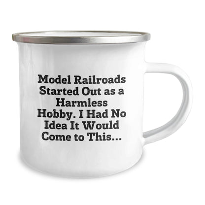 Funny Model Railroads Gifts for Men - Christmas Unique Model Railroads Mugs with Sarcasm Quote from a Model Railroads Enthusiast, Gifts from Husband to Wife - Image 2