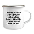 Funny Amateur Radio Christmas Unique Gifts from Friends to Amateur Radio Enthusiasts, Unique Camping Mug with Inspirational Quote, Perfect for Christmas Unique Gifts