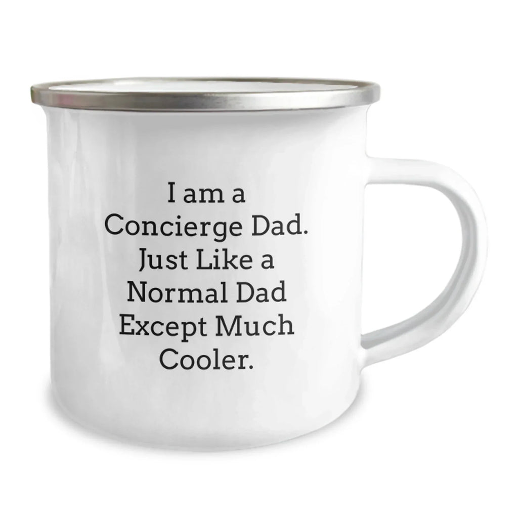 Funny Concierge Gifts for Men - I Am A Concierge Dad Funny Camping Mug, Christmas Unique Gifts from Family