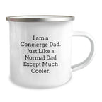 Funny Concierge Gifts for Men - I Am A Concierge Dad Funny Camping Mug, Christmas Unique Gifts from Family