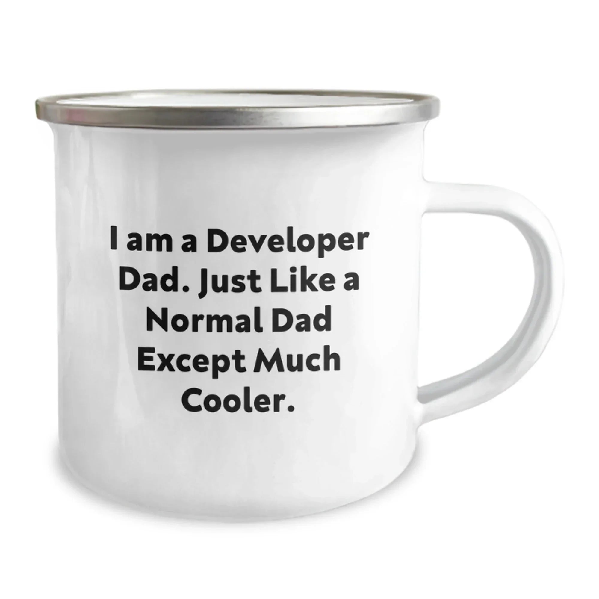 Funny Developer Gifts from Dad, Unique Graduation Gifts for Developer Men, I Am A Developer Dad Camping Mug