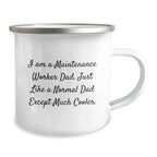 Funny Maintenance Worker Gifts from Dad, Gifts for Maintenance Worker, Camping Mug for Graduation