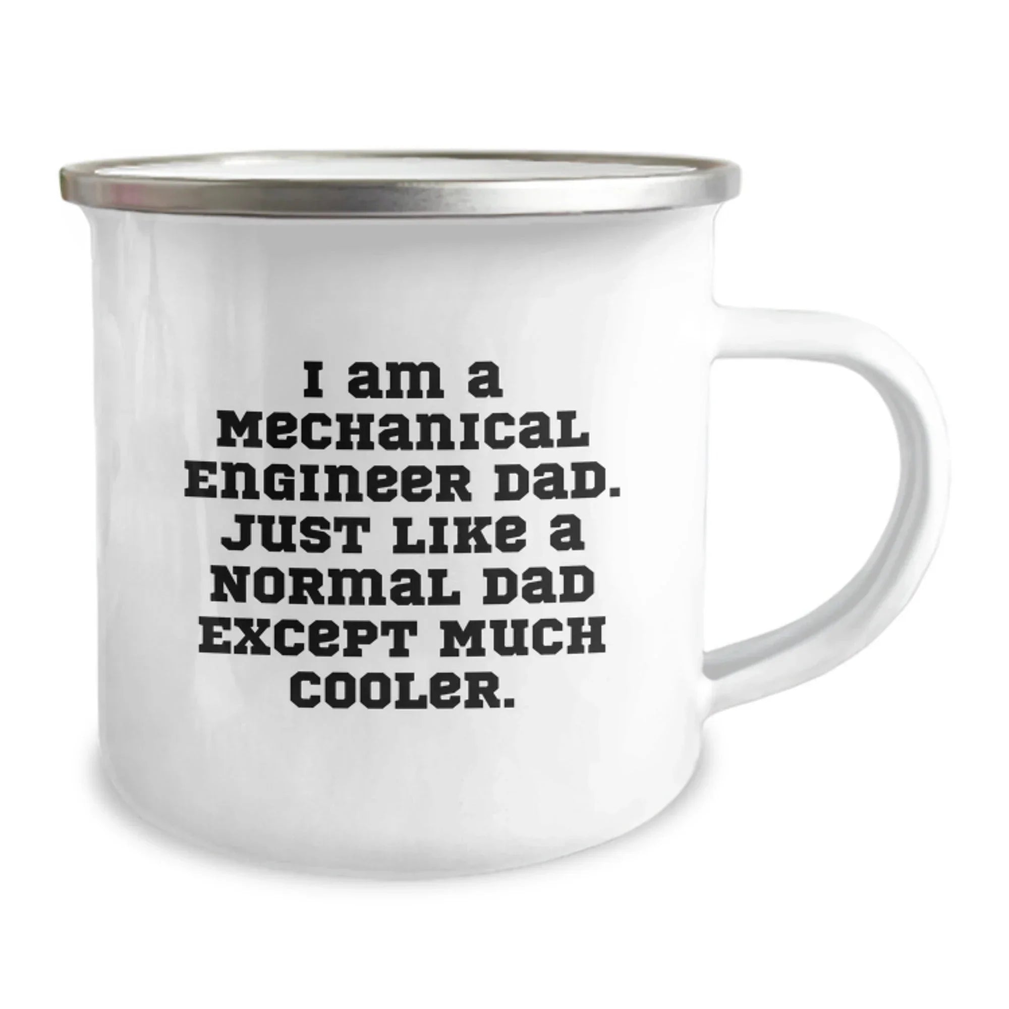 Funny Mechanical Engineer Gifts for Dad, Camping Mug with 'I Am A Mechanical Engineer Dad' Quote, Gifts from Men to Men for Christmas