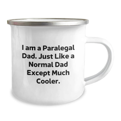 Funny Paralegal Gifts for Paralegal Dad, Unique Camping Mug for Him, I Am A Paralegal Dad Gifts from Family - Image 2