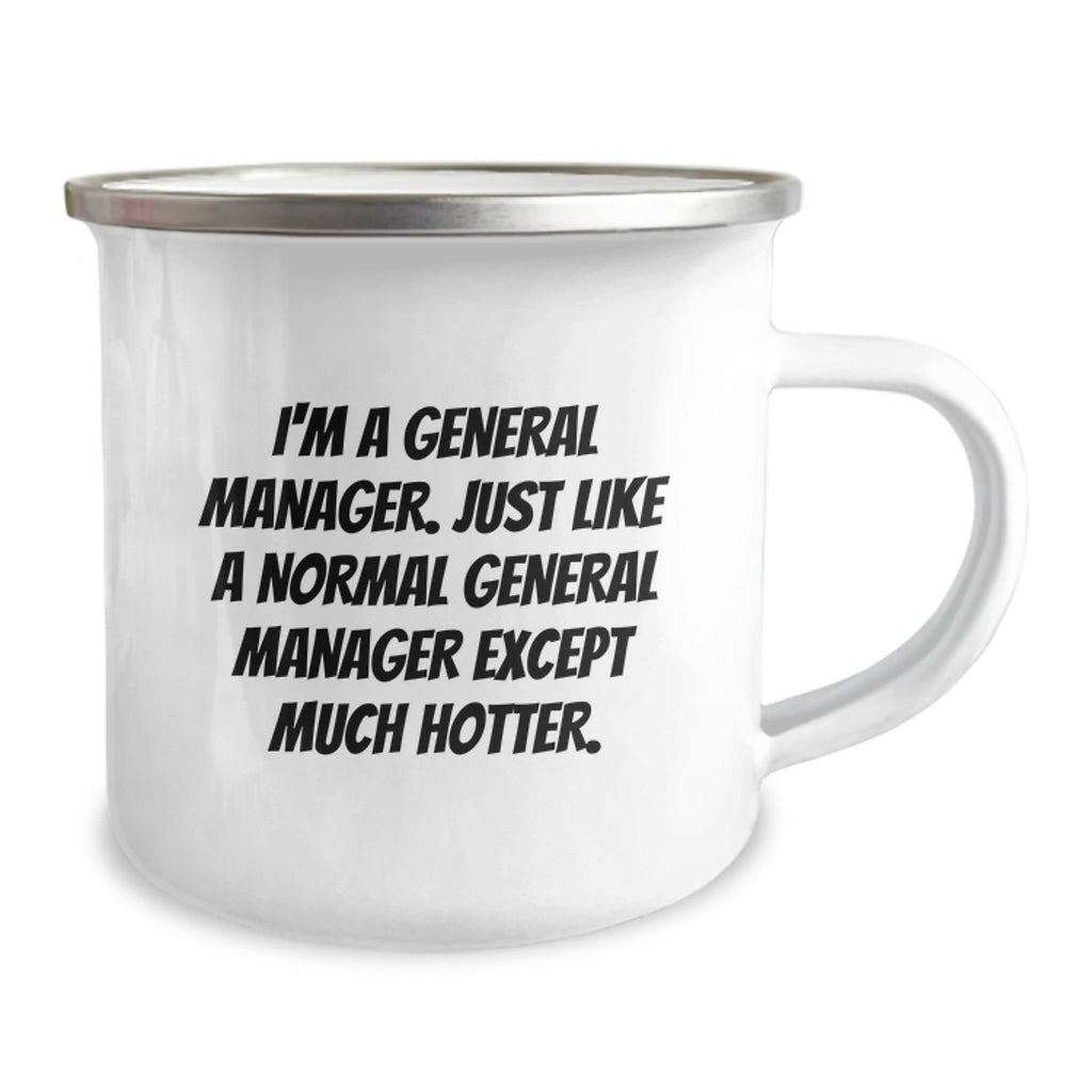 General Manager Gift For Him - Witty Keepsake Camping Mug - Image 2