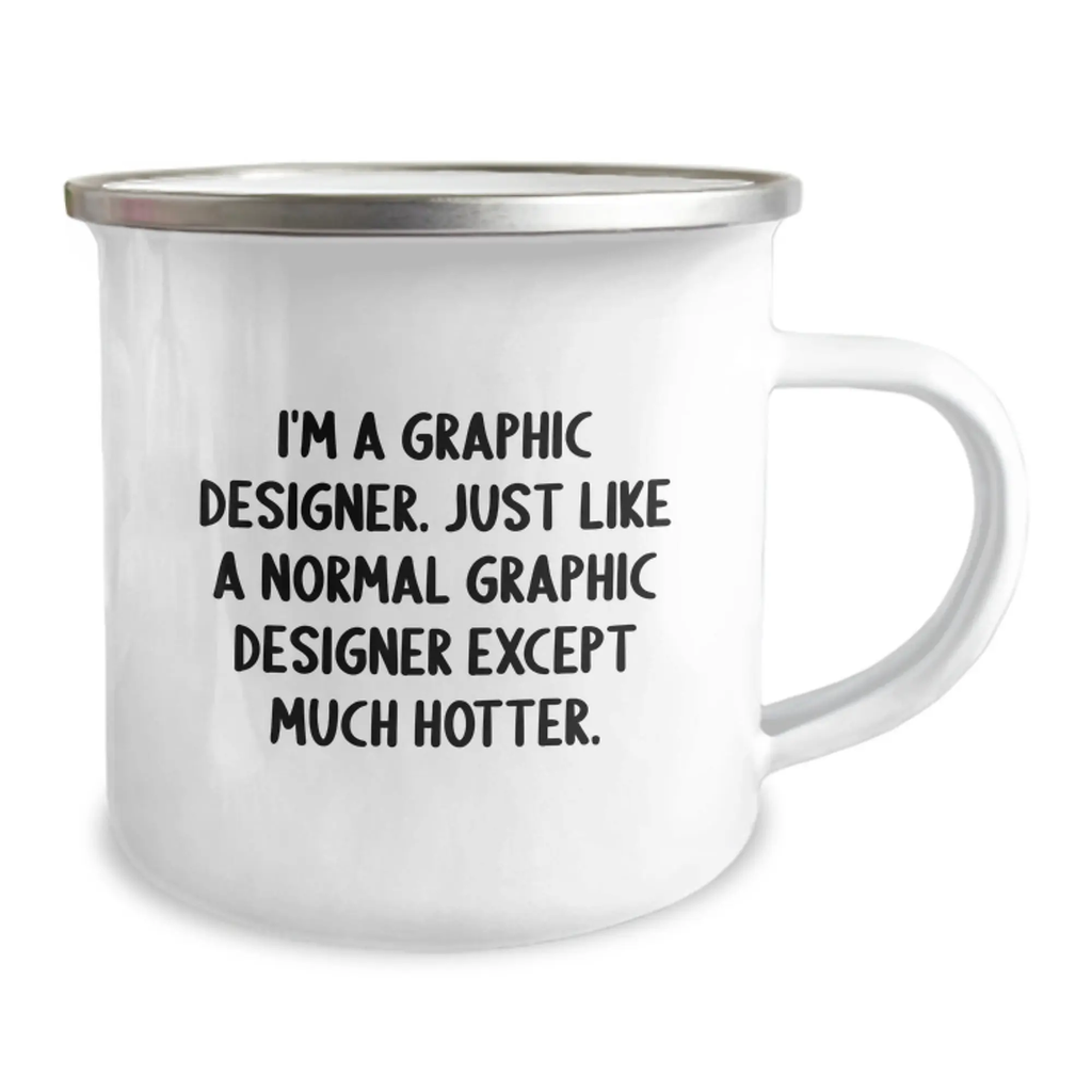 Graphic Designer Keepsake Camping Mug Birthday Gift for Him - Image 2
