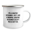 Graphic Designer Keepsake Camping Mug Birthday Gift for Him - Image 2