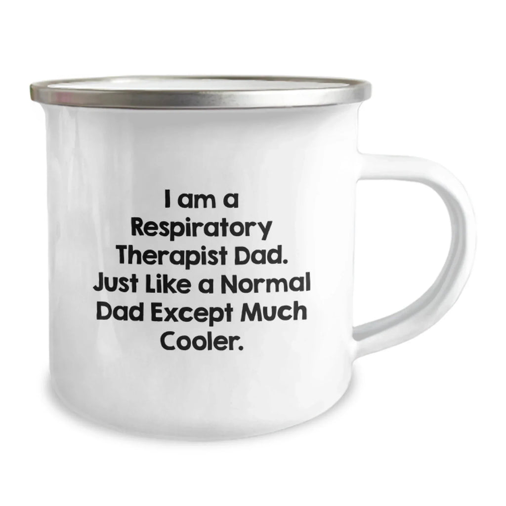 Funny Respiratory Therapist Gifts for Dad - Unique Camping Mug for Christmas
