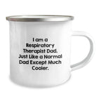 Funny Respiratory Therapist Gifts for Dad - Unique Camping Mug for Christmas