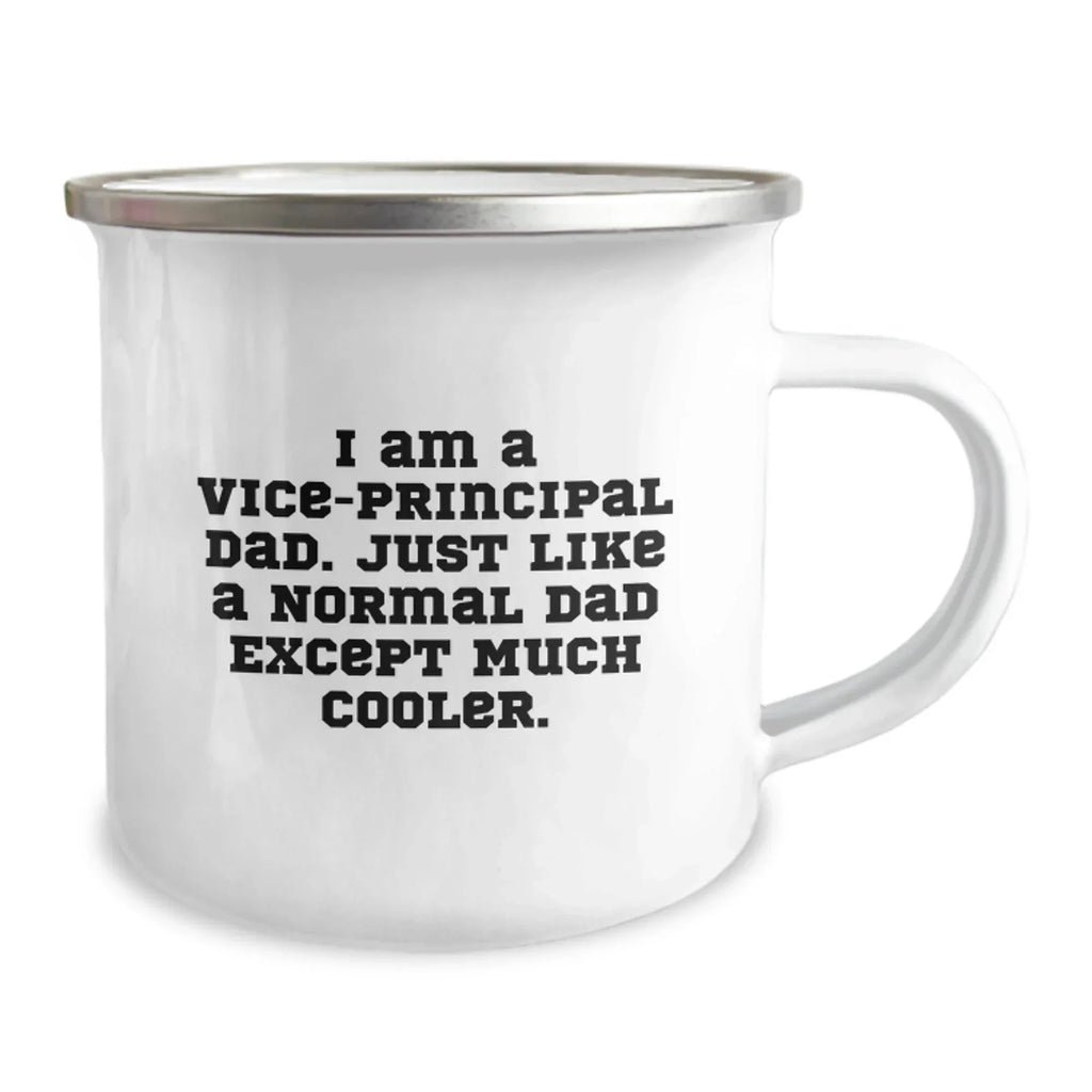 Funny Vice-principal Gifts from Dad, Vice-principal Dad Camping Mug, Christmas Unique Gifts for Vice-principal Dad